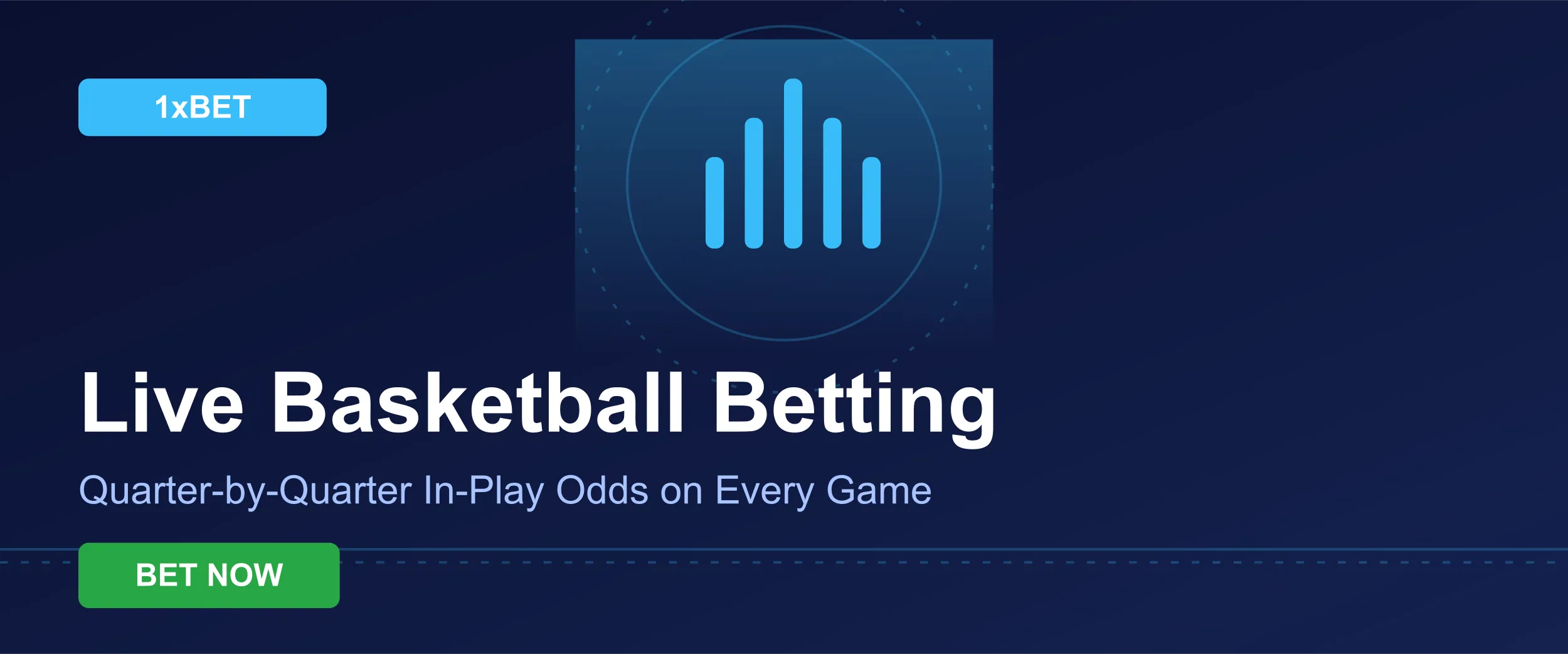 Live basketball betting odds — quarter-by-quarter in-play markets on every game